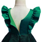 Princess Dress For Girls Bow Sleeveless V Neck Dress Performance One Piece Party Dress 3184