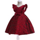 Princess Dress For Girls Bow Sleeveless V Neck Dress Performance One Piece Party Dress 3184