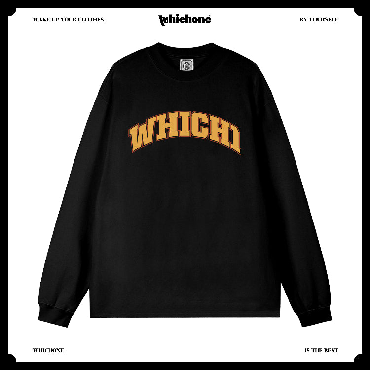 Customized Long Sleeve Round Neckline, simple letters, black, white, pure cotton, matching outfits, whatever design you wantDZ2224