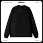Customized Long Sleeve Round Neckline, Three-dimensional English pattern, black, white, pure cotton, matching outfits, whatever design you wantDZ2228