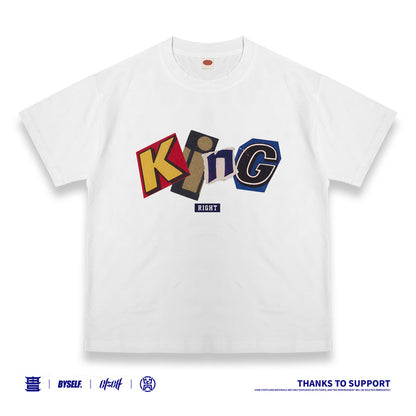Customized T-shirt Ice Cotton, Matching Outfits, Collage alphabet pattern, Child and adult sizes, Whatever Design You Want220706