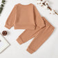 Baby Clothes Baby Outfit Long Sleeve Brown Print Pants 2PCS 232206156