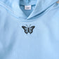 Baby Clothes Baby Outfits Butterfly Print Hoodie Pants 2PCS Black Suit F132205003