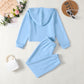 Baby Clothes Baby Outfits Butterfly Print Hoodie Pants 2PCS Black Suit F132205003