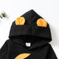 Baby Clothes Baby Outfits Leaf Print Hoodie Pants 2PCS Black Suit 232207008