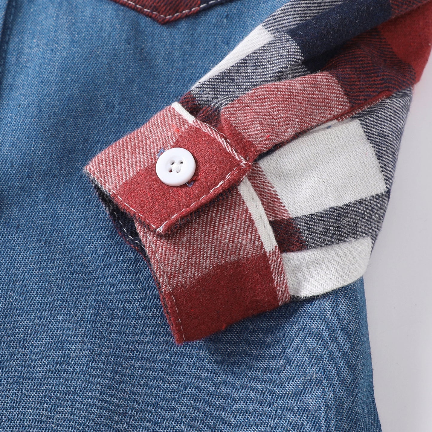 Baby Boys Clothes Plaid Print Turn Down Collar Shirt 1Pcs Gentle Outfits Blue Red Plaid 232206007