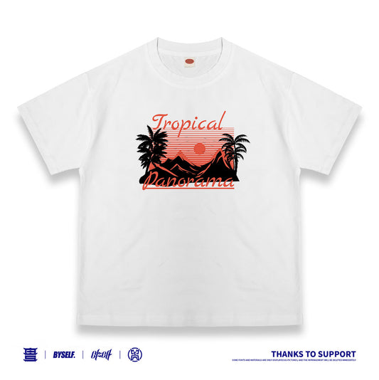 Customized T-shirt Ice Cotton, Matching Outfits, Mountain top sunset pattern, Child and adult sizes, Whatever Design You Want220715