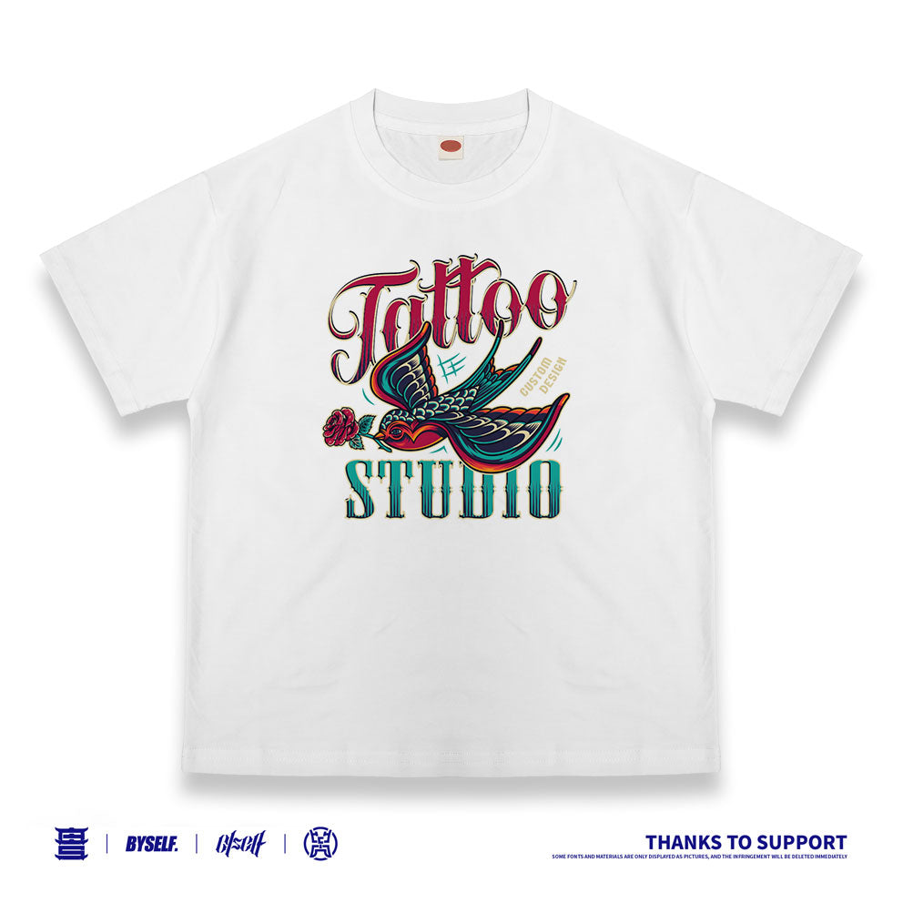 Customized T-shirt Ice Cotton, Matching Outfits, Swallow rose pattern, Child and adult sizes, Whatever Design You Want220716