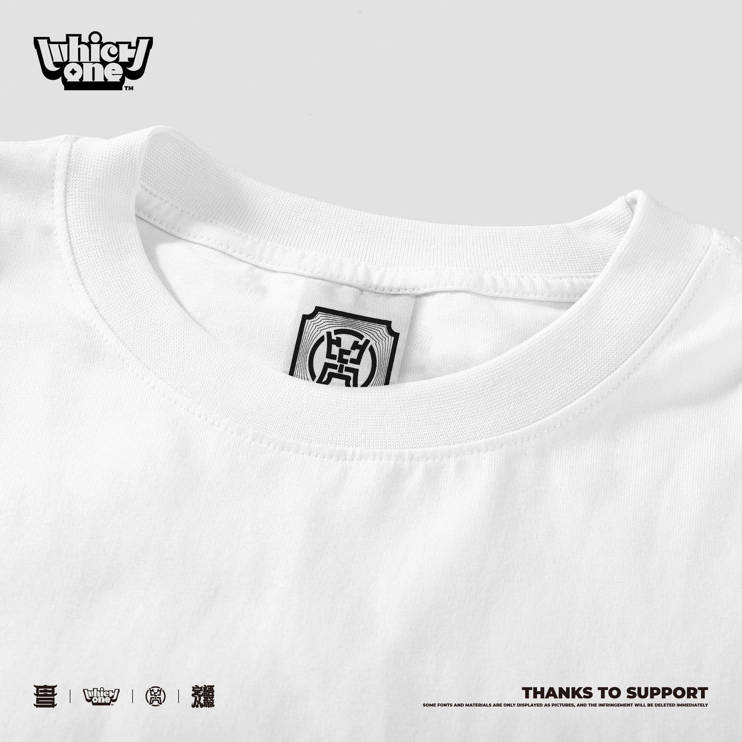Customized Long Sleeve Round Neckline Top TATTOO, black, white, pure cotton, matching outfits, whatever design you wantDZ2211CX