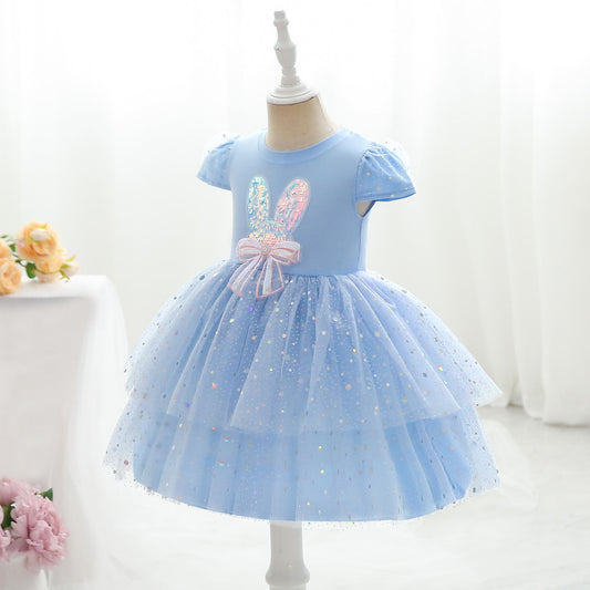Baby Girl Little Girl Elegant Dress Princess Dress Summer Dress Party Dress Performance Dress S841