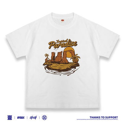 Customized T-shirt Ice Cotton, Matching Outfits, Vintage seaside pattern, Child and adult sizes, Whatever Design You Want220713