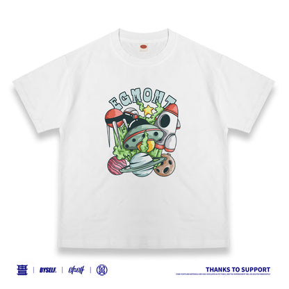 Customized T-shirt Ice Cotton, Matching Outfits, Cartoon planet pattern, Child and adult sizes, Whatever Design You Want220700