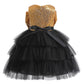 Toddler Baby Girls Princess Dress Sequins Bow Sleeveless Gauze Dress 1PCS Princess Dress 2855