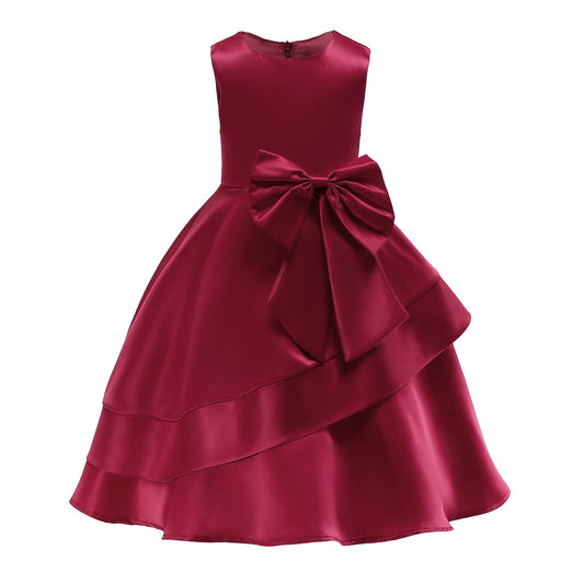 Girls' Performance Costumes Mid-length Children's Girls Dress Princess Dress 2054