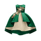 Kid Girls Princess Dress Solid Color Embroidery Sleeveless Round Neck Puffy Dress 1PCS Princess Dress-2948