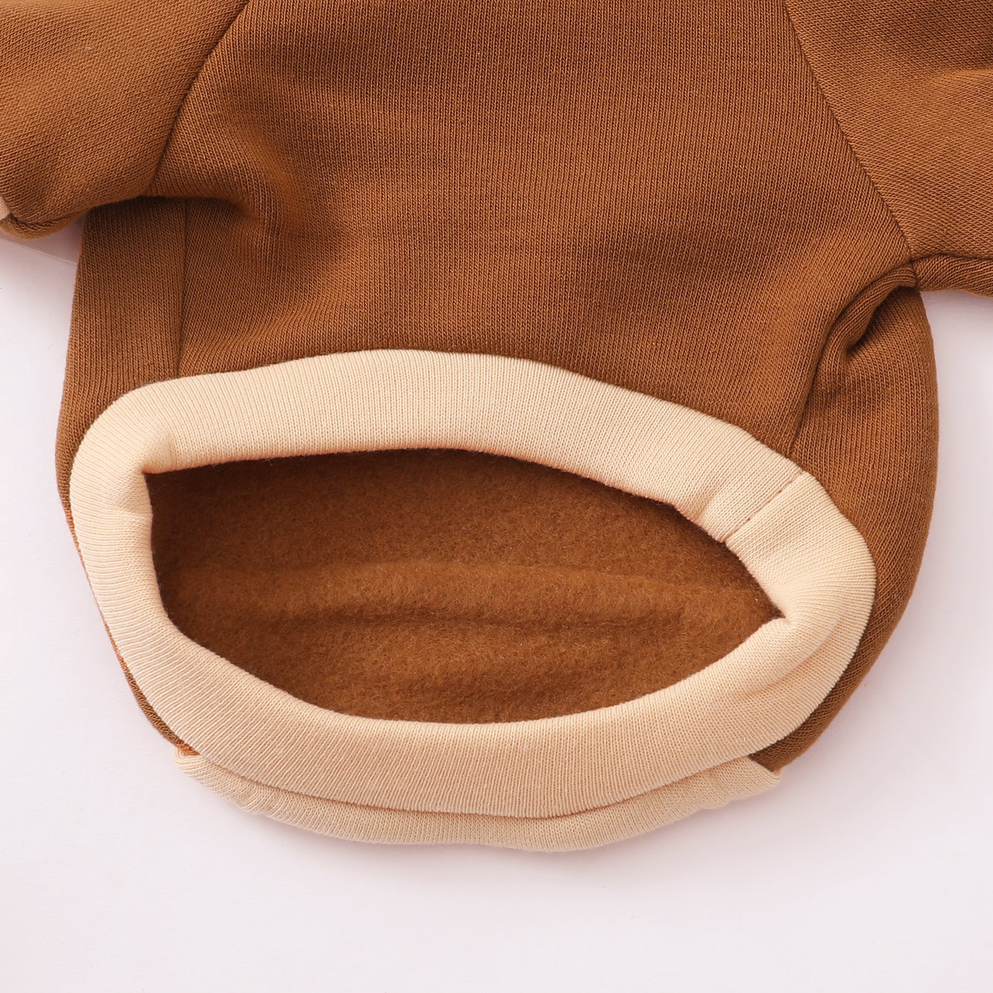 Pet Dog and Cat Clothes Pet Fashion Hoodie with Pockets Brown HA32108006-1