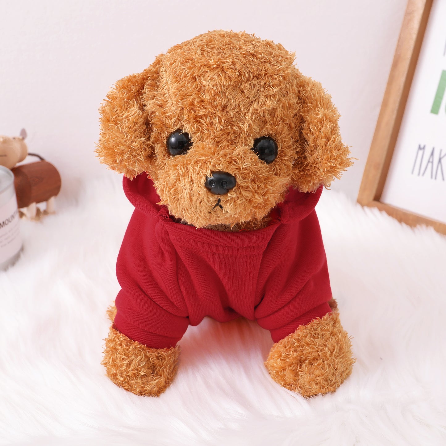 Pet Dog and Cat Clothes Pet Fashion Hoodie with Pockets Red 32108006-3