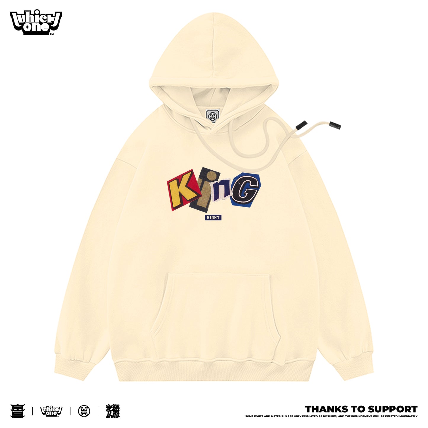 Customized Hoodie Sweater New Cotton, collage letters, Matching Outfits, Men Women, Whatever Design You WantDZ2218