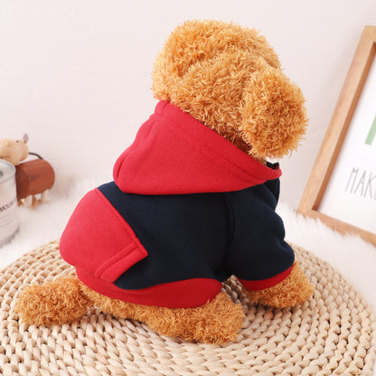 Pet Dog and Cat Clothes Pet Fashion Hoodie with Pockets Dark Blue HA32108006-2