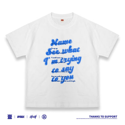 Customized T-shirt Ice Cotton, Matching Outfits, English poetry pattern, Child and adult sizes, Whatever Design You Want220702