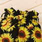Baby Girls Outfits Solid Color Romper Top Sunflower Print Pants Headband 3Pcs Winter Clothes Set YMX2009208