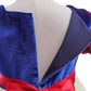 Kids fashion Girls Princess Dress Snow White Bubble Sleeve Gauze Dress 1PCS Princess Dress Blue 8434