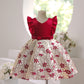 Toddler Baby Girls Princess Dress Star Embroidery Sleeveless Round Neck Bow Dress 1PCS Princess Dress 2782