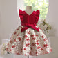 Toddler Baby Girls Princess Dress Star Embroidery Sleeveless Round Neck Bow Dress 1PCS Princess Dress 2782