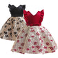 Toddler Baby Girls Princess Dress Star Embroidery Sleeveless Round Neck Bow Dress 1PCS Princess Dress 2782
