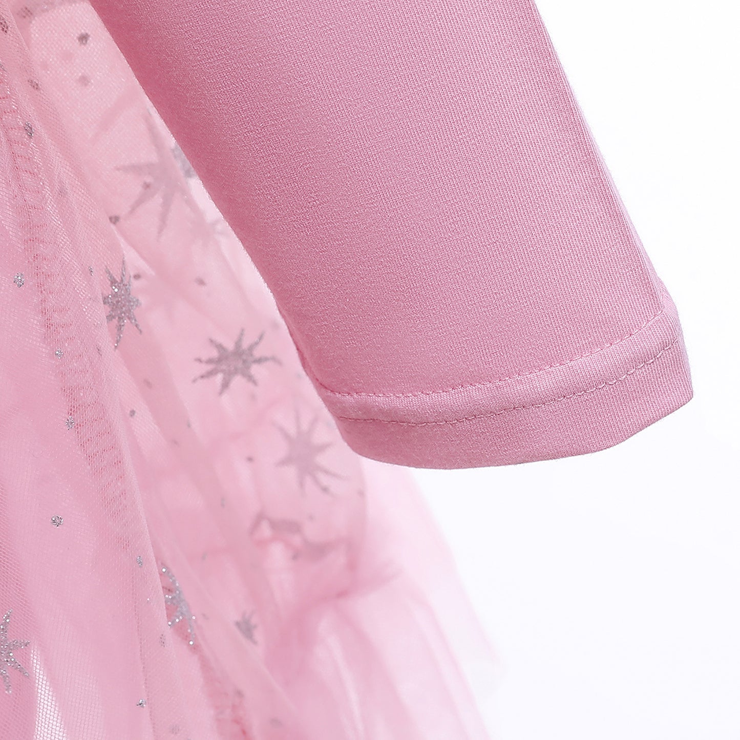 Kids Fashion Princess Dress Girls Star Sequins Long Sleeve Winter Gauze Performance Dress One Piece Party Dress C875