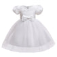 Girls Dress New Short Sleeve Children's Wear Birthday Princess Dress Puff Sleeve Mesh Dress2359