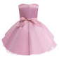 Toddler Baby Girls Princess Dress Embroidery Sleeveless Round Neck Puffy Dress 1PCS Princess Dress Pink 8422