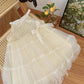 Kids Fashion Girls' Dress Summer Sleeveless Strap Dress Princess Dress White 22X074